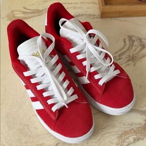 Red Adidas Cloudfoam Comfort